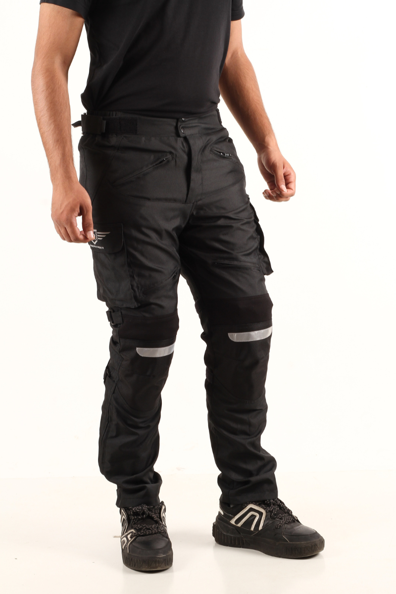 Lone Ranger Trotter Riding Trousers with Tail Bone Protector- Black