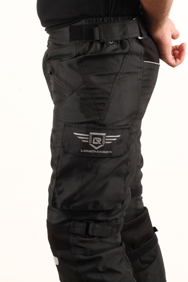 Lone Ranger Trotter Riding Trousers with Tail Bone Protector- Black