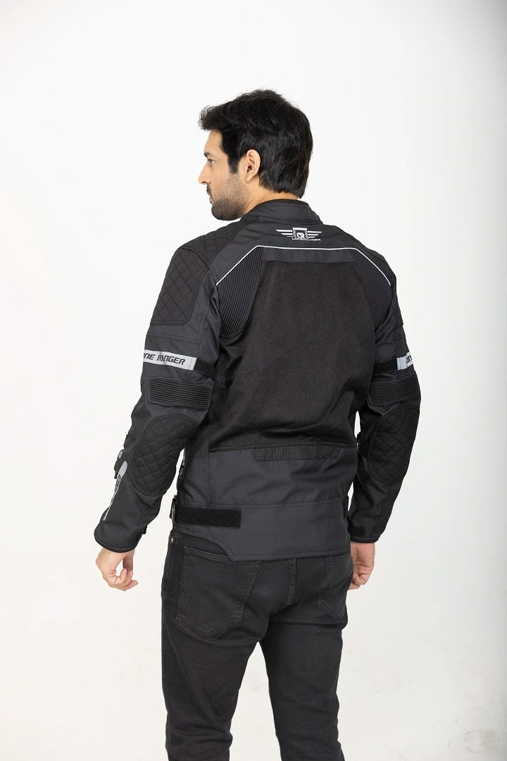 Lone Ranger Addon Riding Jacket Black-High-quality fabric riding jacket for safety-Motorcycle & ATV protective jackets for bikers