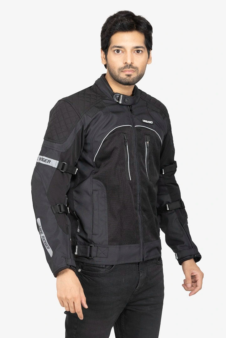 Safety gear riding jacket with high-quality fabric-Adventure riding jacket for motorcyclists-Best riding jacket for safety and protection