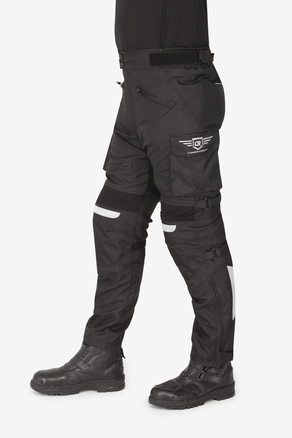 Lone Ranger Trotter Riding Trousers with Tail Bone Protector- Black Lone Ranger