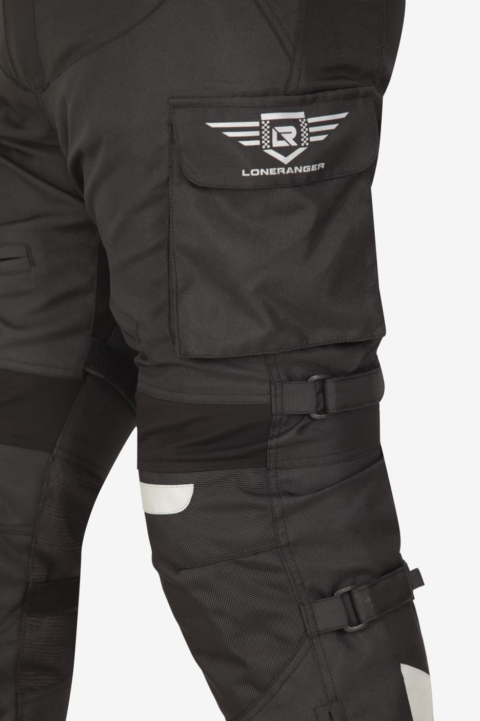 Lone Ranger Trotter Riding Trousers with Tail Bone Protector- Black Lone Ranger