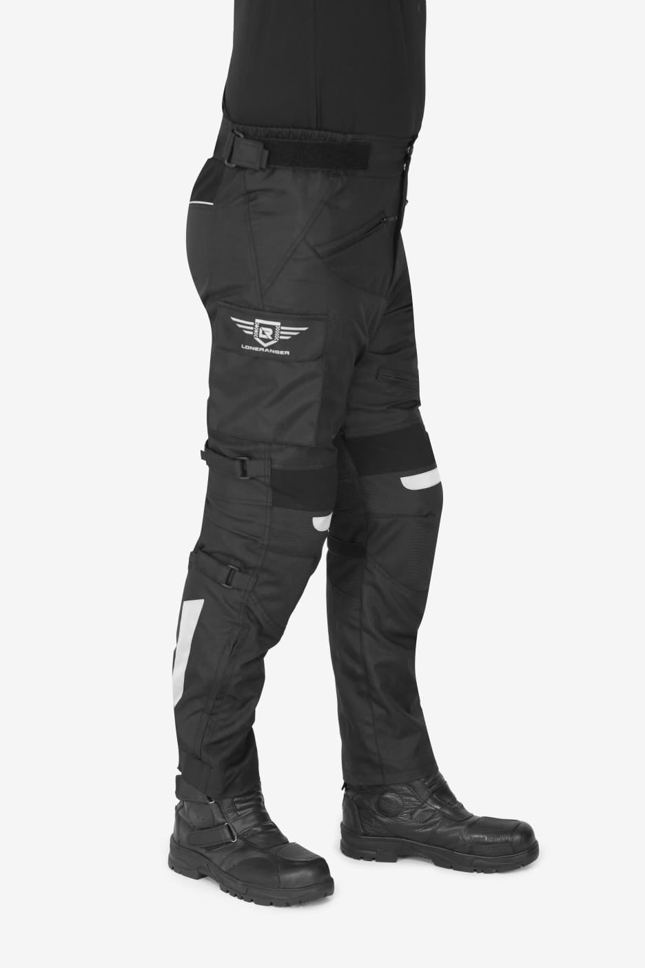 Lone Ranger Trotter Riding Trousers with Tail Bone Protector- Black Lone Ranger