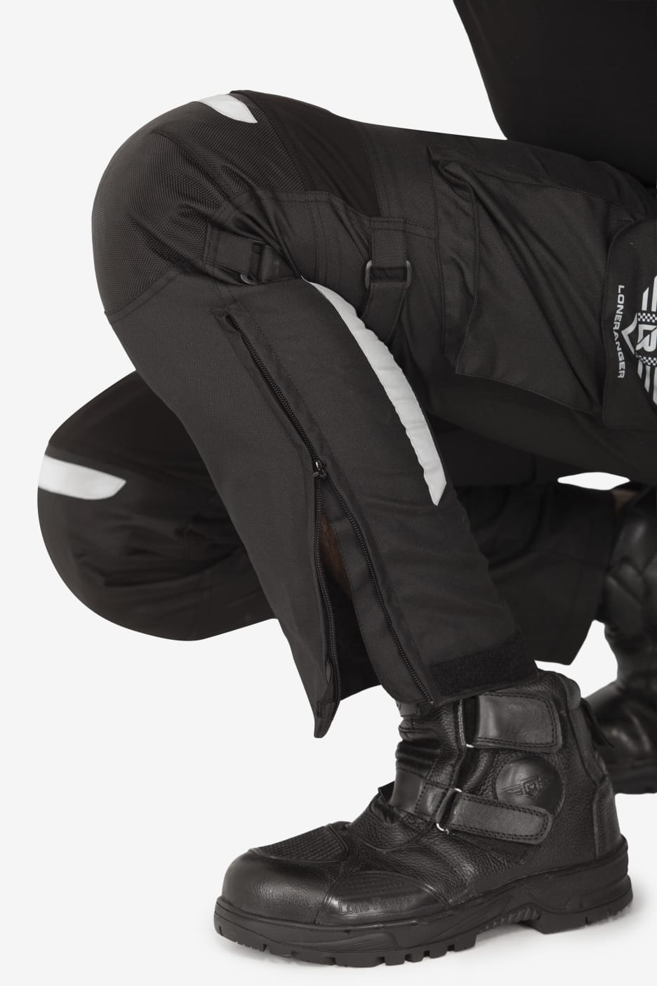 Lone Ranger Trotter Riding Trousers with Tail Bone Protector- Black Lone Ranger