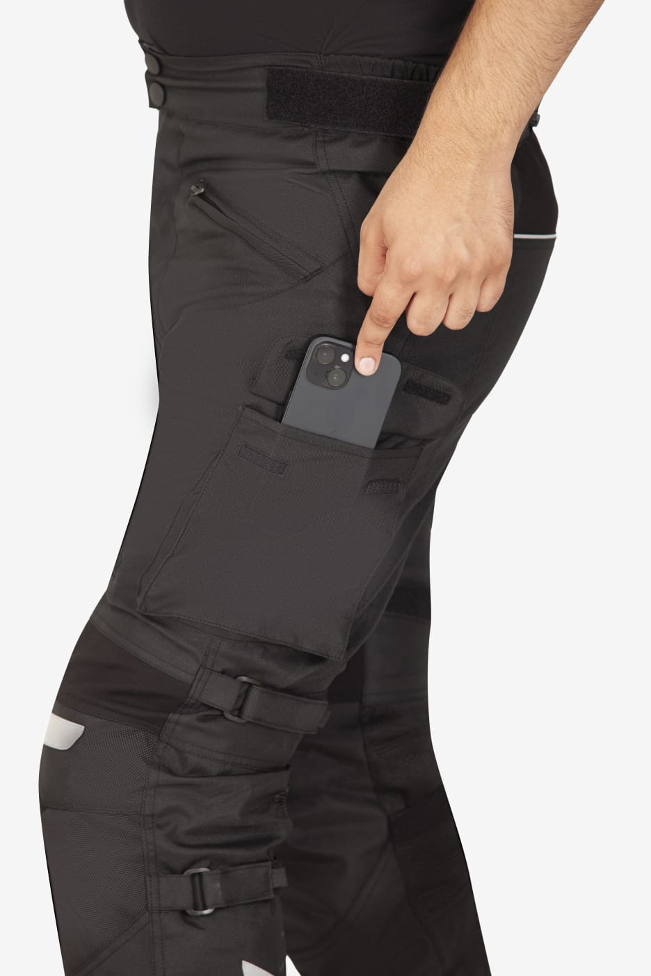 Lone Ranger Trotter Riding Trousers with Tail Bone Protector- Black Lone Ranger