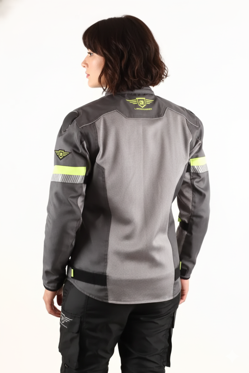 Women Addon Pro Jacket (Grey/Neon green)