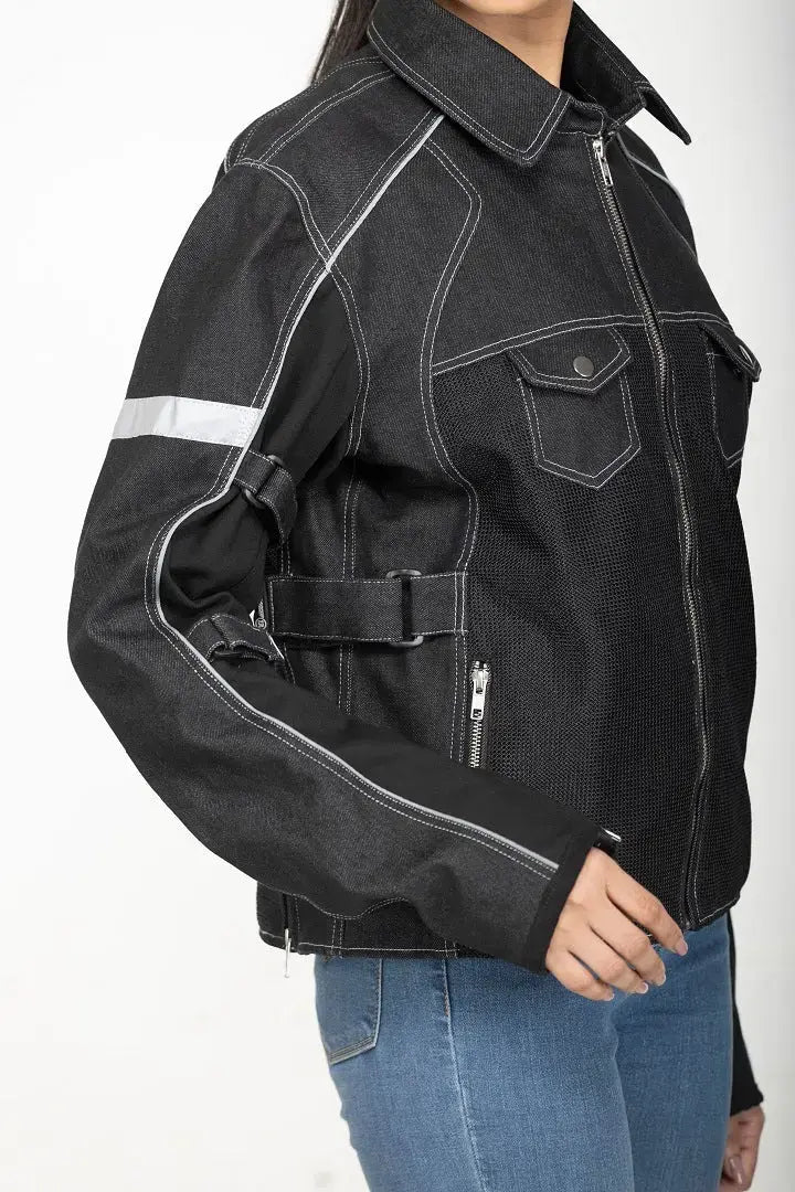 Lone Ranger TRIBE Denim Jacket, men's adventure motorcycle jacket, lightweight riding jacket for men