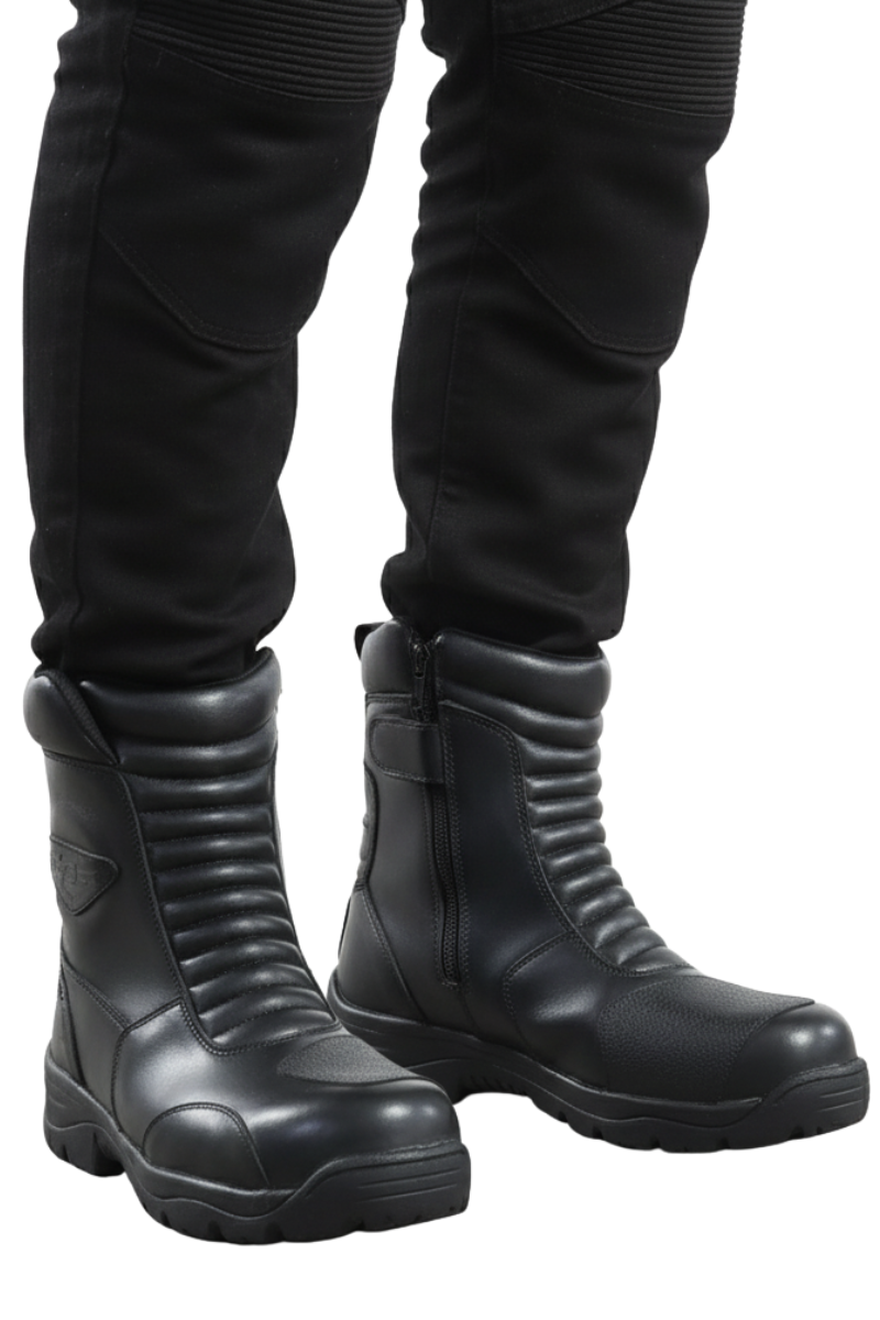 Wanderer Leather Long Touring Boots