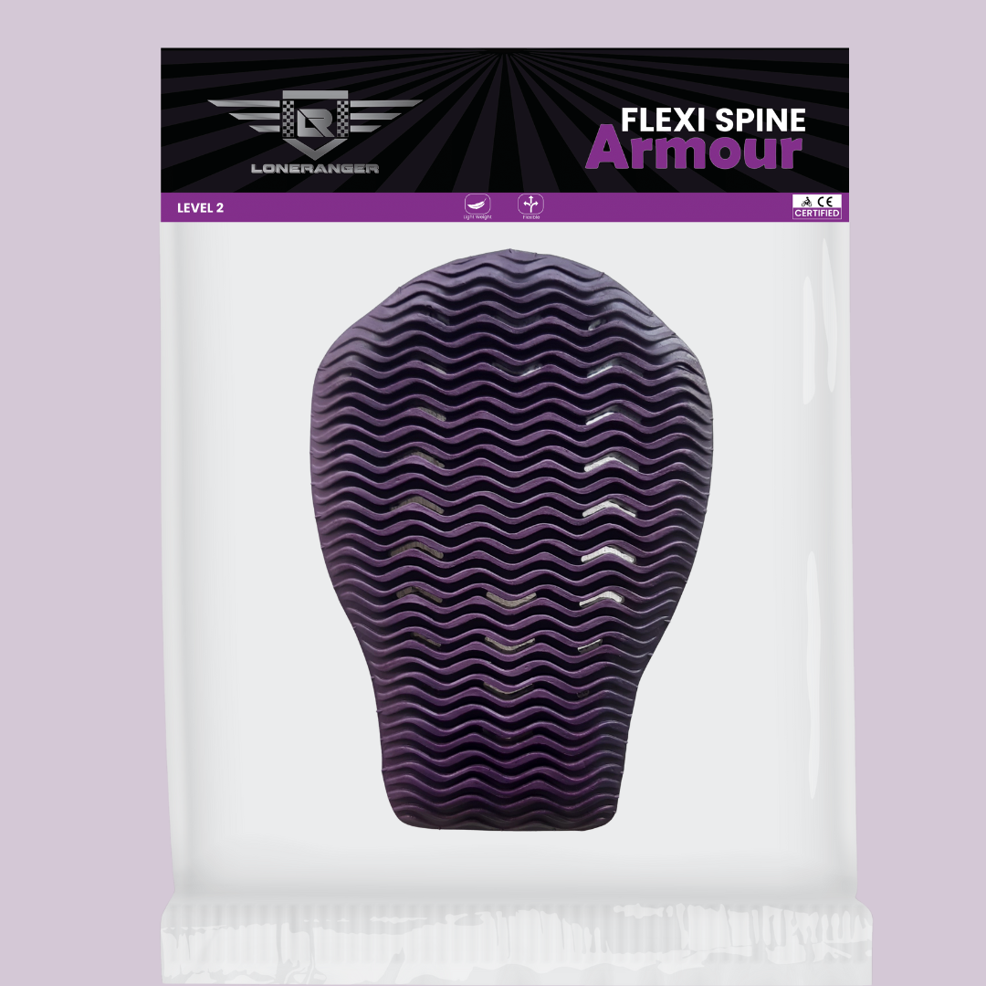 Spine Protector Armour Flexi - Medium Black Loneranger India