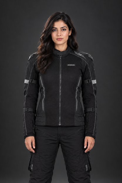 Women Addon Pro Jacket (All black) Loneranger India