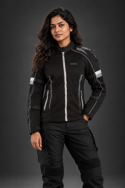 Women Addon Pro Jacket (Black/Grey) Loneranger India
