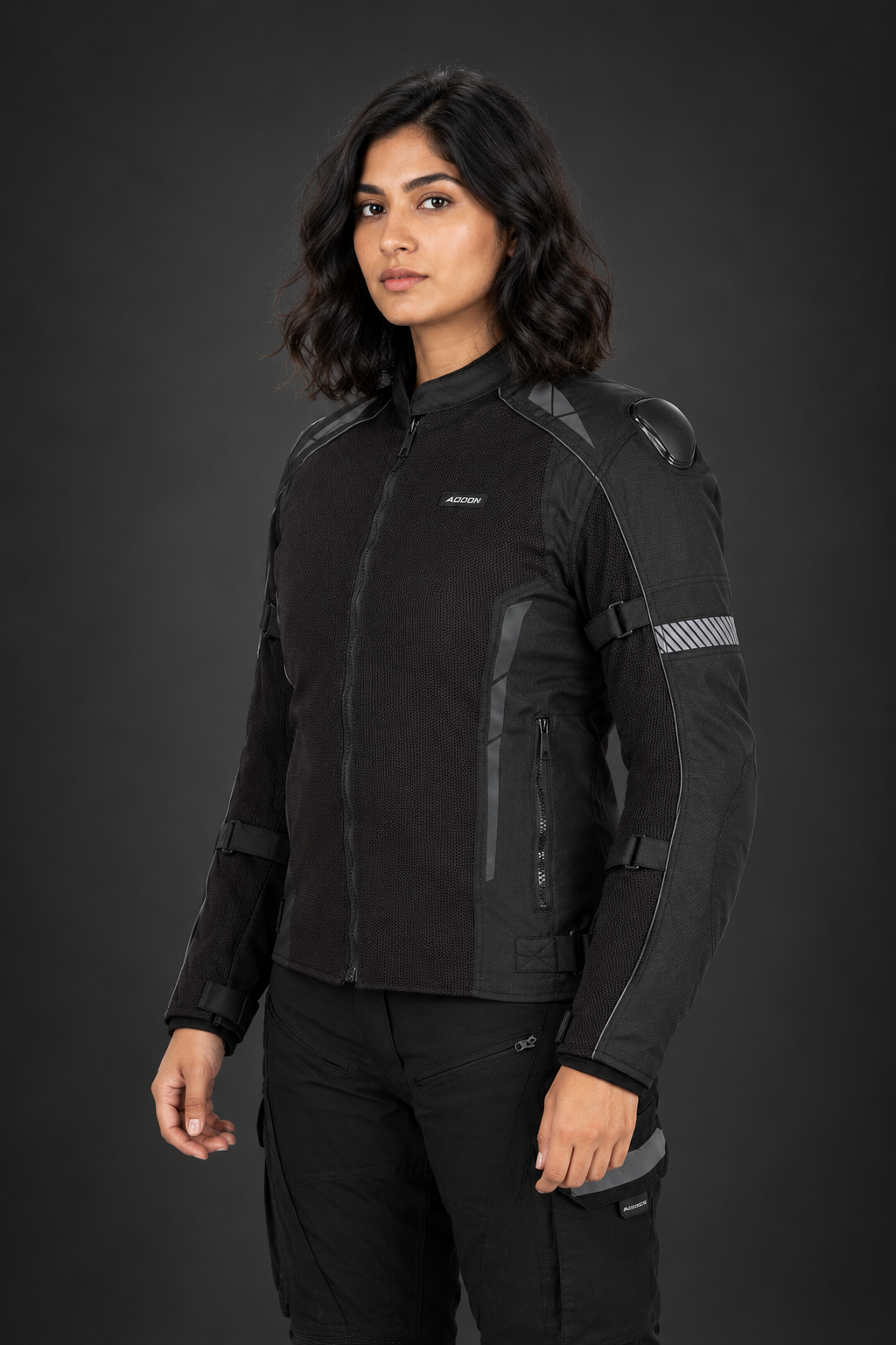 Women Addon Pro Jacket (All black) Loneranger India