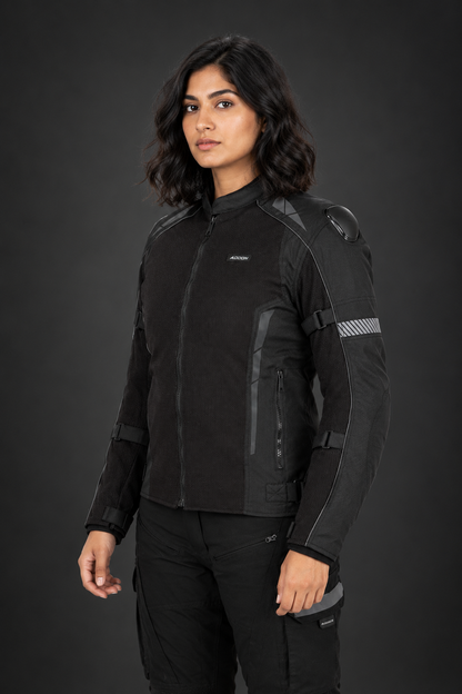 Women Addon Pro Jacket (All black) Loneranger India