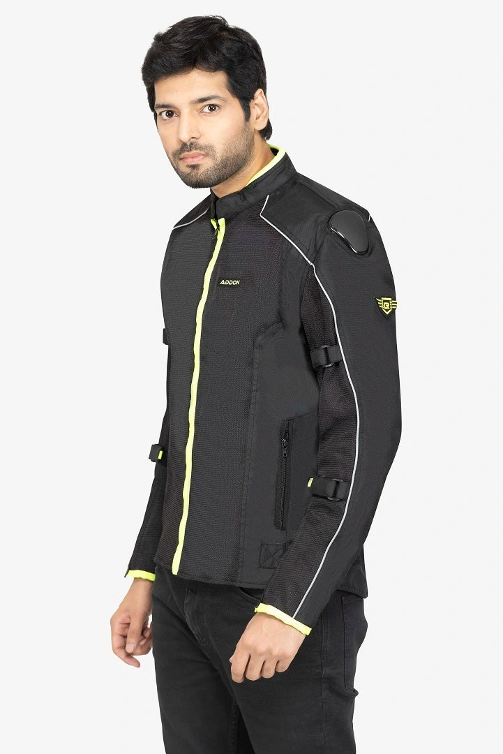 Lone Ranger Addon Jacket Lime - High-Quality Safety Riding Jacket