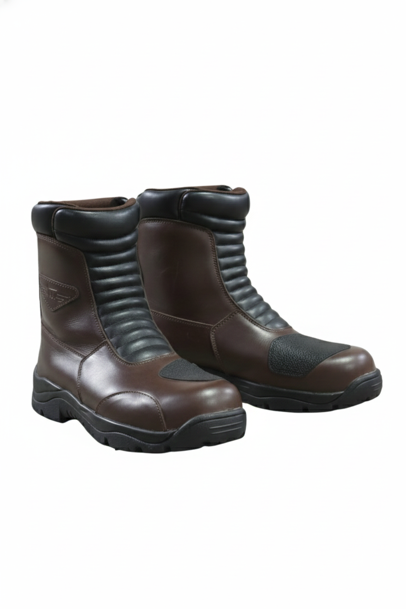 Wanderer Leather Long Touring Brown Boots LONE RANGER