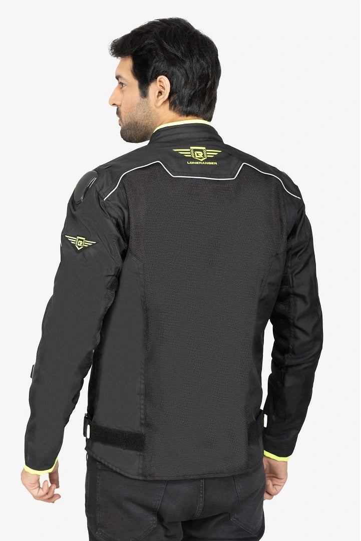 Lone Ranger Addon Jacket Lime - Durable Riding Jacket for Safety