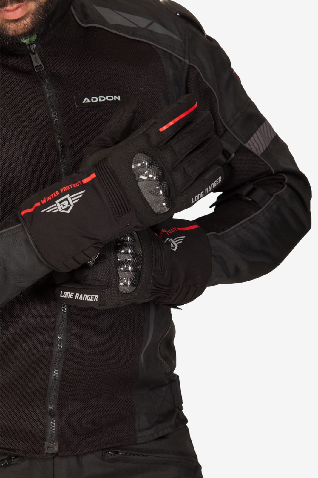 Lone Ranger Dryd V2 Waterproof Riding Gloves-Black Lone Ranger