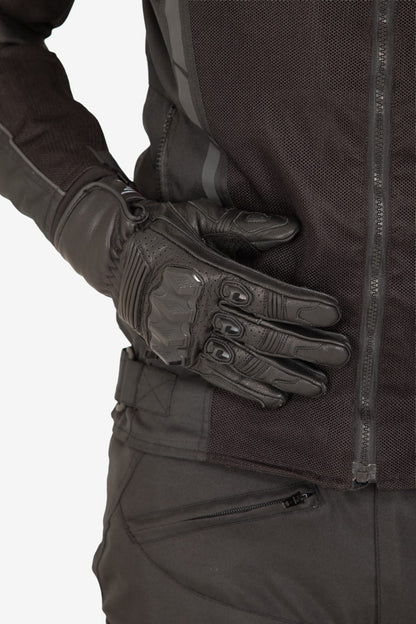 Lone Ranger Viking All Leather Gloves CE with Knox SPS 404 Sliders Lone Ranger