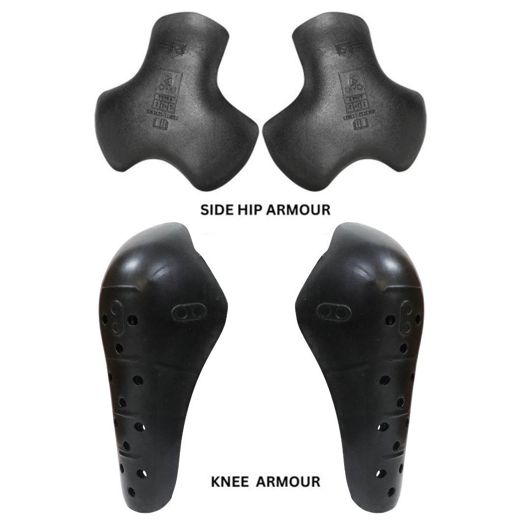 Riding Pant Protector Set (Knee & Side Hip Armour Black) LONE RANGER