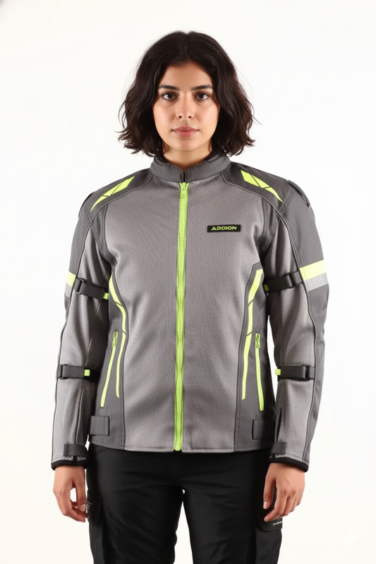 Women Addon Pro Jacket (Grey/Neon green)