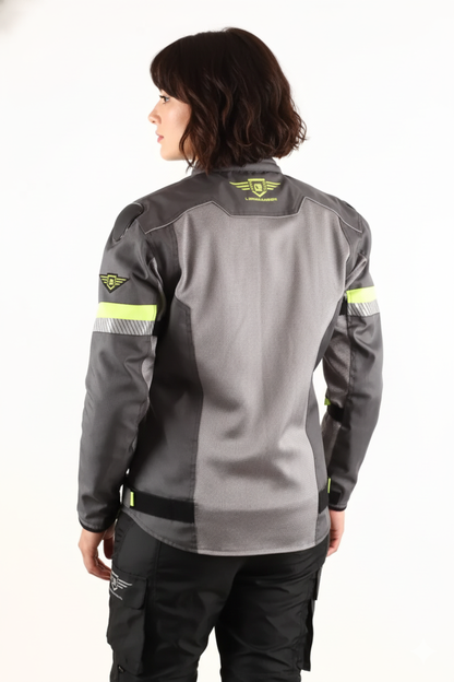 Women Addon Pro Jacket (Grey/Neon green)