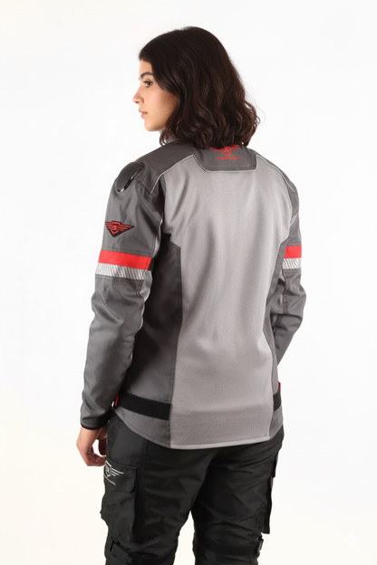Women Addon Pro Jacket (Grey/Red)