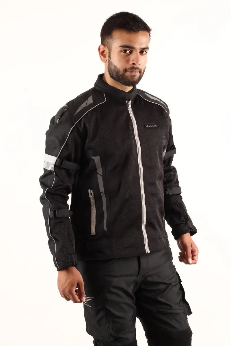  Lone Ranger Addon Pro Jacket Black Grey, men's windproof jacket, rugged construction, versatile use, outdoor gear