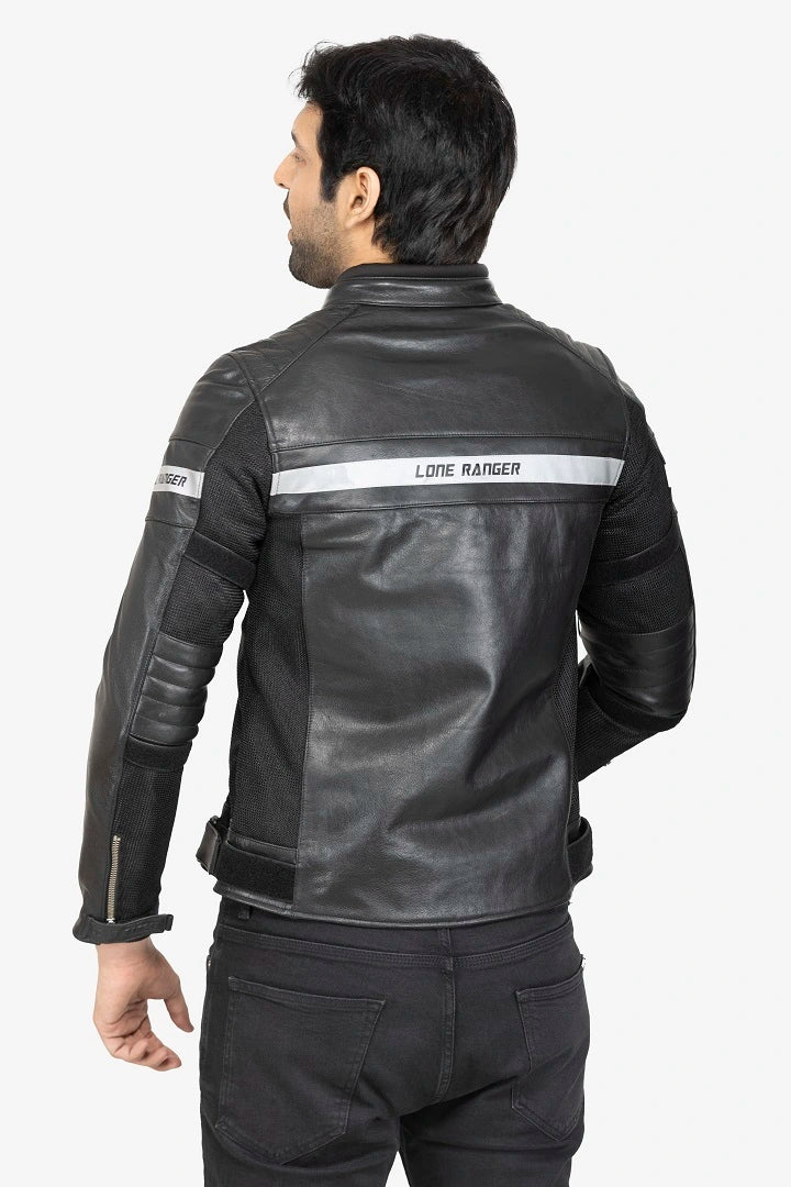 Lone Ranger + Lone Ranger OCCULT (Men) - Men's Biker Jacket, Durable Motorcycle Jacket for Men, Men's Leather Outerwear