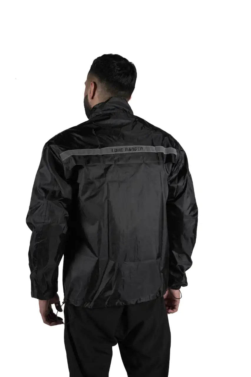 Lone Ranger + Lone Ranger Rain Jacket - Protective Men's Rain Gear, Rainproof Motorcycle Jacket, Men's Biker Rain Liner