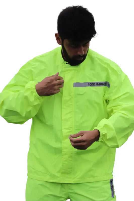 Lone Ranger + Lone Ranger Rain Jacket - Men's Rain Jacket, Waterproof Jacket for Men, Men's Motorcycle Rain Gear