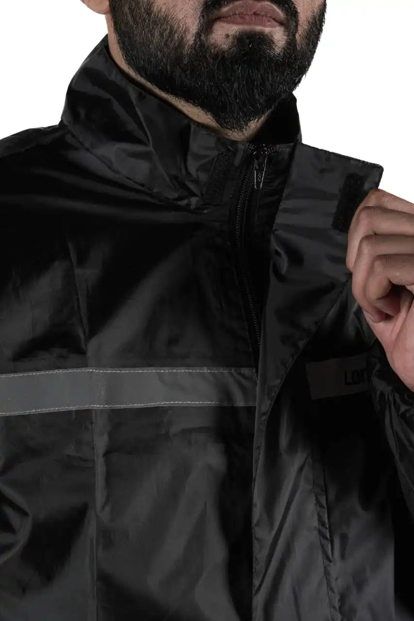 Lone Ranger + Lone Ranger Rain Jacket - Waterproof Motorcycle Rain Jacket for Men, All-Season Protective Rain Gear