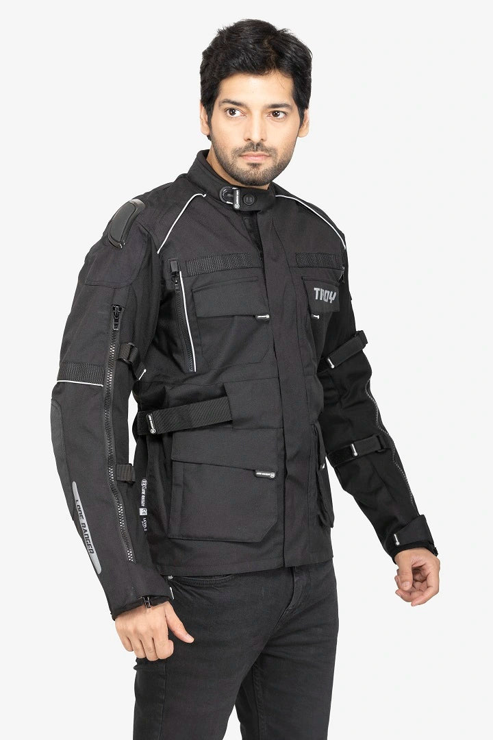 Lone Ranger Troy Touring Jacket - Black front view