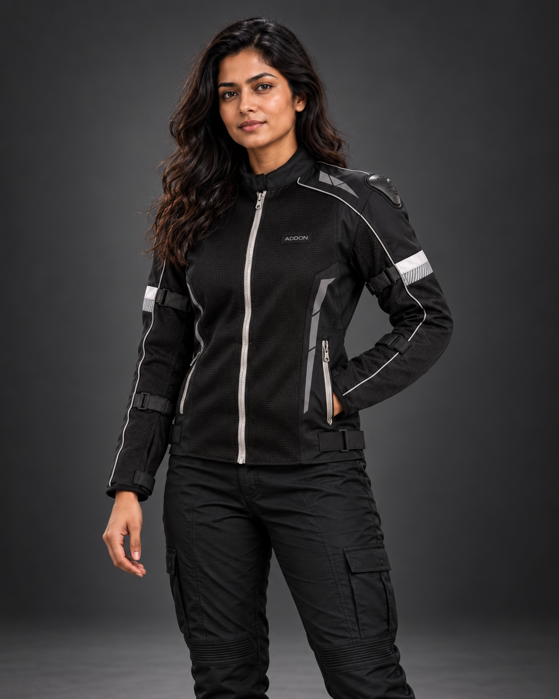 Women Addon Pro Jacket (Black/Grey) Loneranger India