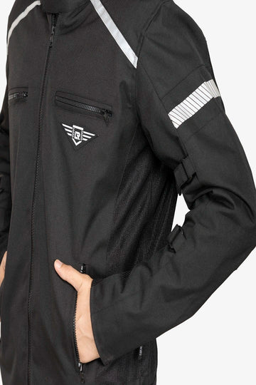 Rebel Biker Jacket (Black) | Premium Motorcycle Safety Gear 