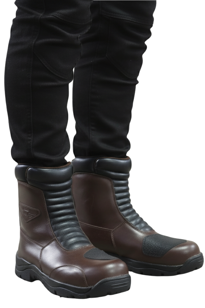 Wanderer Leather Long Touring Brown Boots LONE RANGER